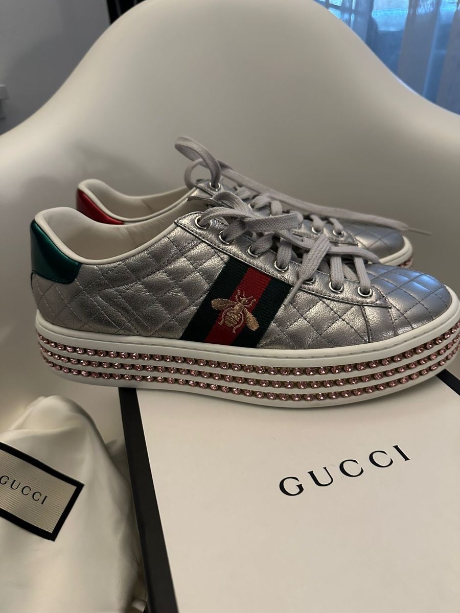 Gucci Scarpe da donna: Gucci Ace Sneaker Kristall Gr. 38,5 – Nuovo (secondo la descrizione) da Binningen venduto da Yuliya15 1