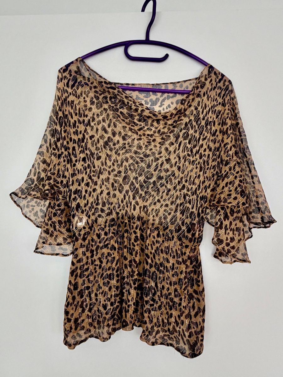 Camicette: Galliano Bluse mit Goldfäden – Nuovo (secondo la descrizione) da Richterswil venduto da Dfdo 2