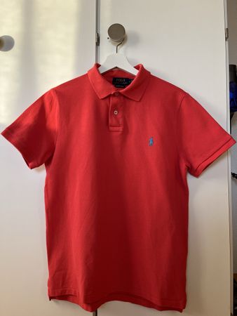 Ralph Lauren Poloshirt Rot Gr. M Slim Fit Herren neu