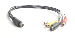 Adapterkabel DIN 9-Pol(m) auf Cinch (RGW)/DIN4-Pol (w)