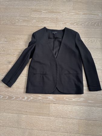 COS Blazer schwarz kragenlos Grösse 34 guter Zustand