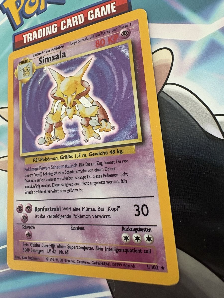 Pokémon Carte collezionabili: Alakazam (Simsala) 1/102 Base Set DE – Usato da Buchs SG venduto da Techniquez 4