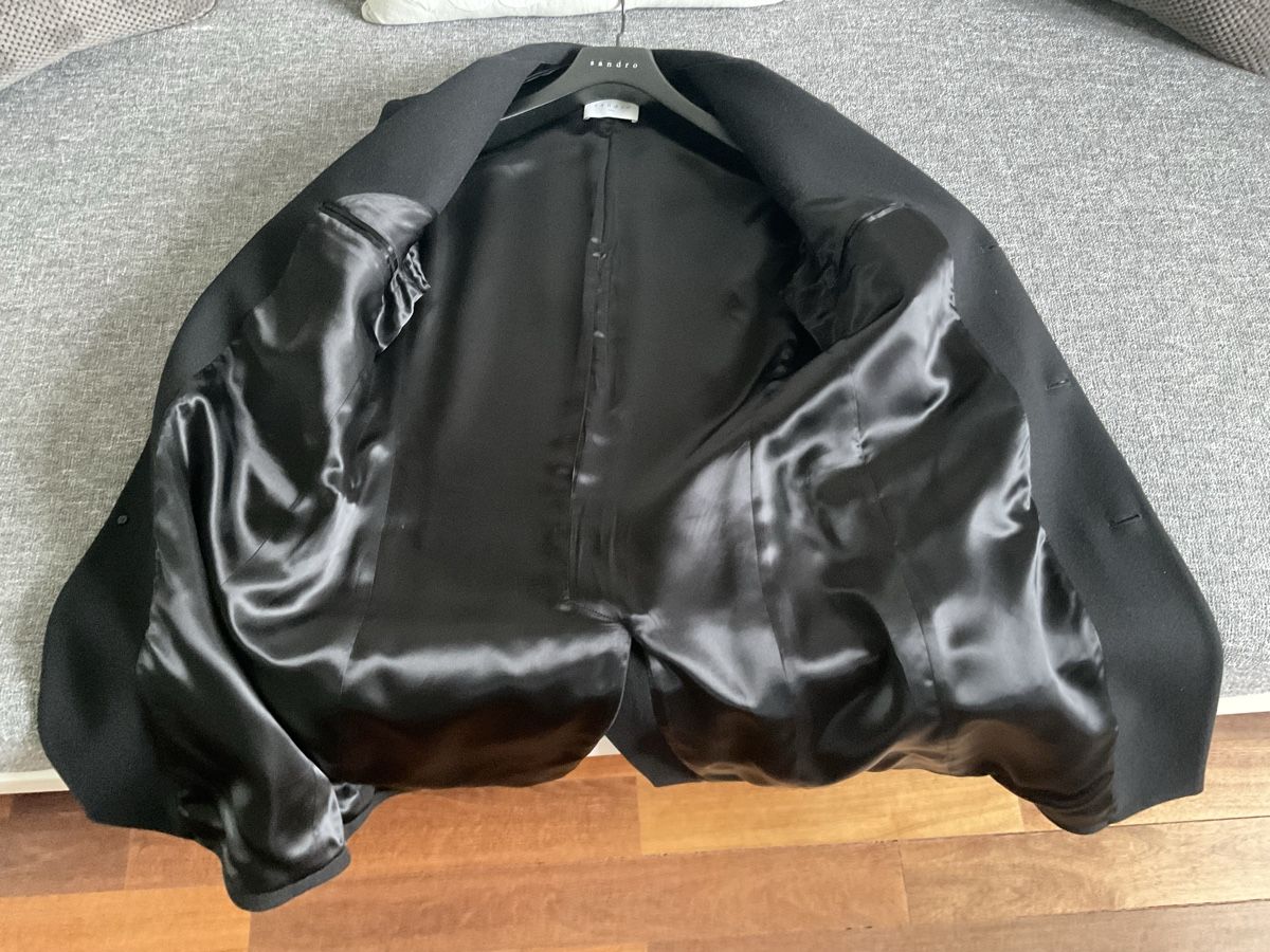 Sandro Cappotti: Mantel von Sandro Paris, Gr.M in schwarz – Usato da Plan-les-Ouates venduto da 65Wolle 3