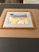 Wunderschöne Aquarell mit Signatur