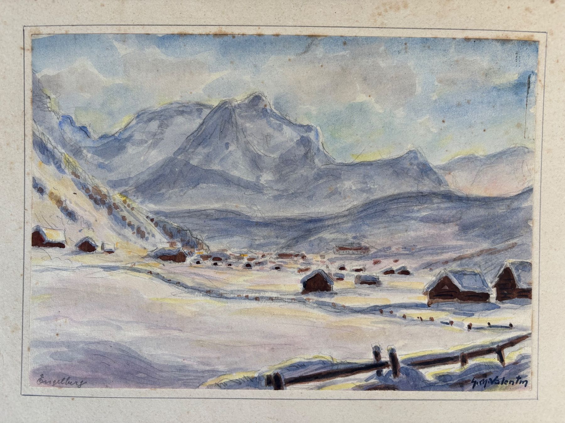 Dipinti: Aquarell von G. Müller-Valentin – Usato da Feldbach venduto da Olive1 4