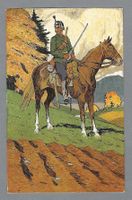 1914, GRENZBESETZUNG, SEHR SCHÖNE LITO SIGN. MOOS, *