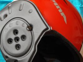 SKIHELM - ALPINA - Kinder - Rot