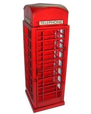 Tutte le decorazioni: Blechminiatur-ENGL. TELEPHON BOX-ROT – Nuovo e nell'imballaggio originale da Rupperswil venduto da big-one-sale