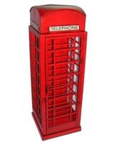 Blechminiatur-ENGL. TELEPHON BOX-ROT