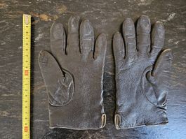 Lederhandschuhe, Braun, Vintage
