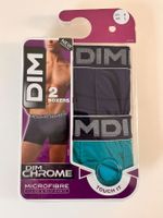 Boxershorts Herren, DIM Chrome, Gr. L , 2 Stück Blau/Türkis