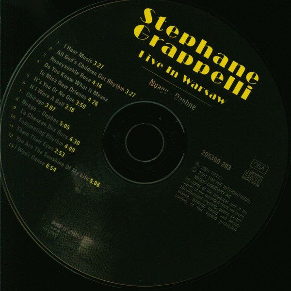 CDs: Stéphane Grappelli NUAGE-DAPHNE Live In Warsaw McCoy TynerCD – Gebraucht aus Kandergrund von Sososo 2