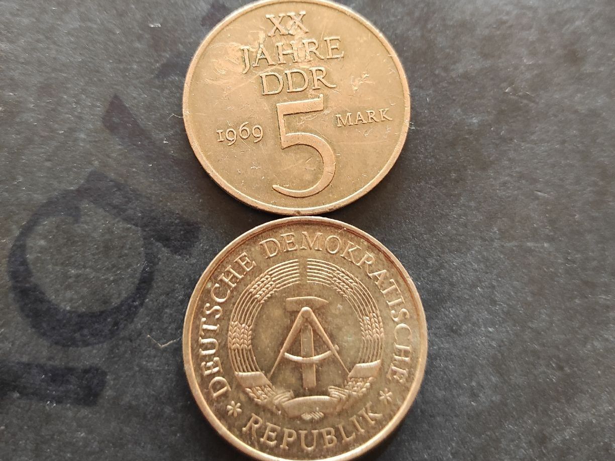 Tutti le monete: 5 Mark RDA 1969 – Usato da Couvet venduto da lulul 2