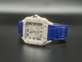 Cartier Santos Large Iced Out WSSA0018 2024