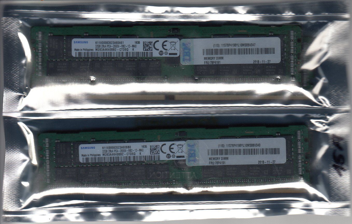 Samsung Mémoires / RAM: SAMSUNG 4x32Gb DDR4-2666V RAM-Set – D'occasion à Belp par woof 3