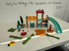 Playmobil Family Fun Holiday Villa Spielplatz mit Rutsche