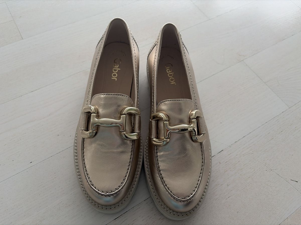 Gabor Damenschuhe: Gabor Slipper in Gold Grösse 36  – Neu und originalverpackt aus Wettswil von ramba 1