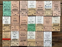 20 Top Billette, SBB, Tickets Edmondsche Kartonbillette