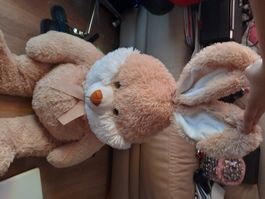 Riesen Plüsch Hase sitzend 60cm hoch Gesamtlänge etwa 100cm
