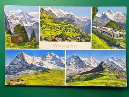 Wengen - fünf Ansichten - 🚞