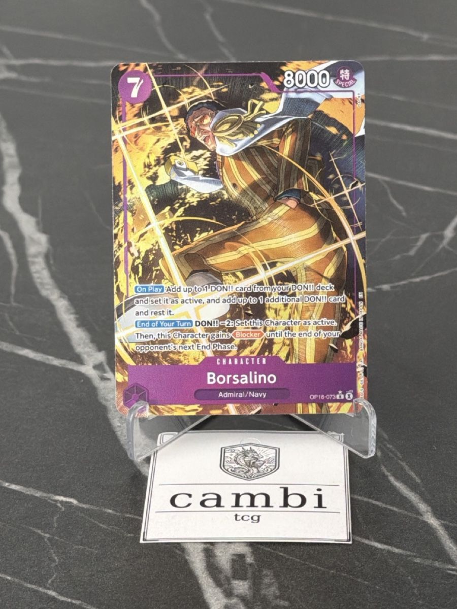Bandai Carte collezionabili: One Piece OP16-073 Borsalino, Englisch – Nuovo (secondo la descrizione) da St. Gallen venduto da cambitcg