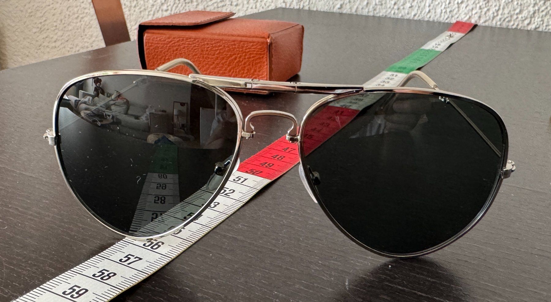 Occhiali & Lenti: Faltbare Aviator Sonnenbrille mit Etui, Fliegerbrille – Usato da Winterthur venduto da YaV