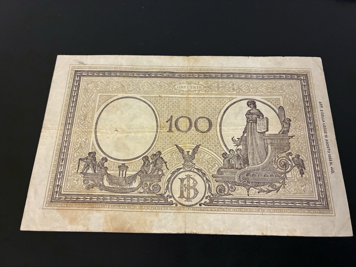 Banknoten: 100 Lire 1943 – Gebraucht aus Dällikon von Woldbanknoten 2