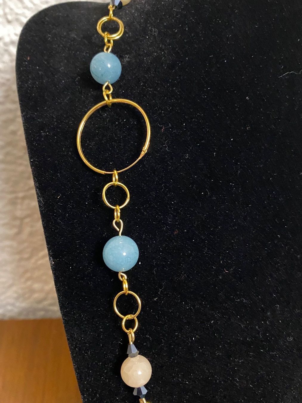 Catenine: Wunderschönes Collier - Halbedelstein - vergoldet - neu – Nuovo e nell'imballaggio originale da Luzern venduto da inf_c7r2 3