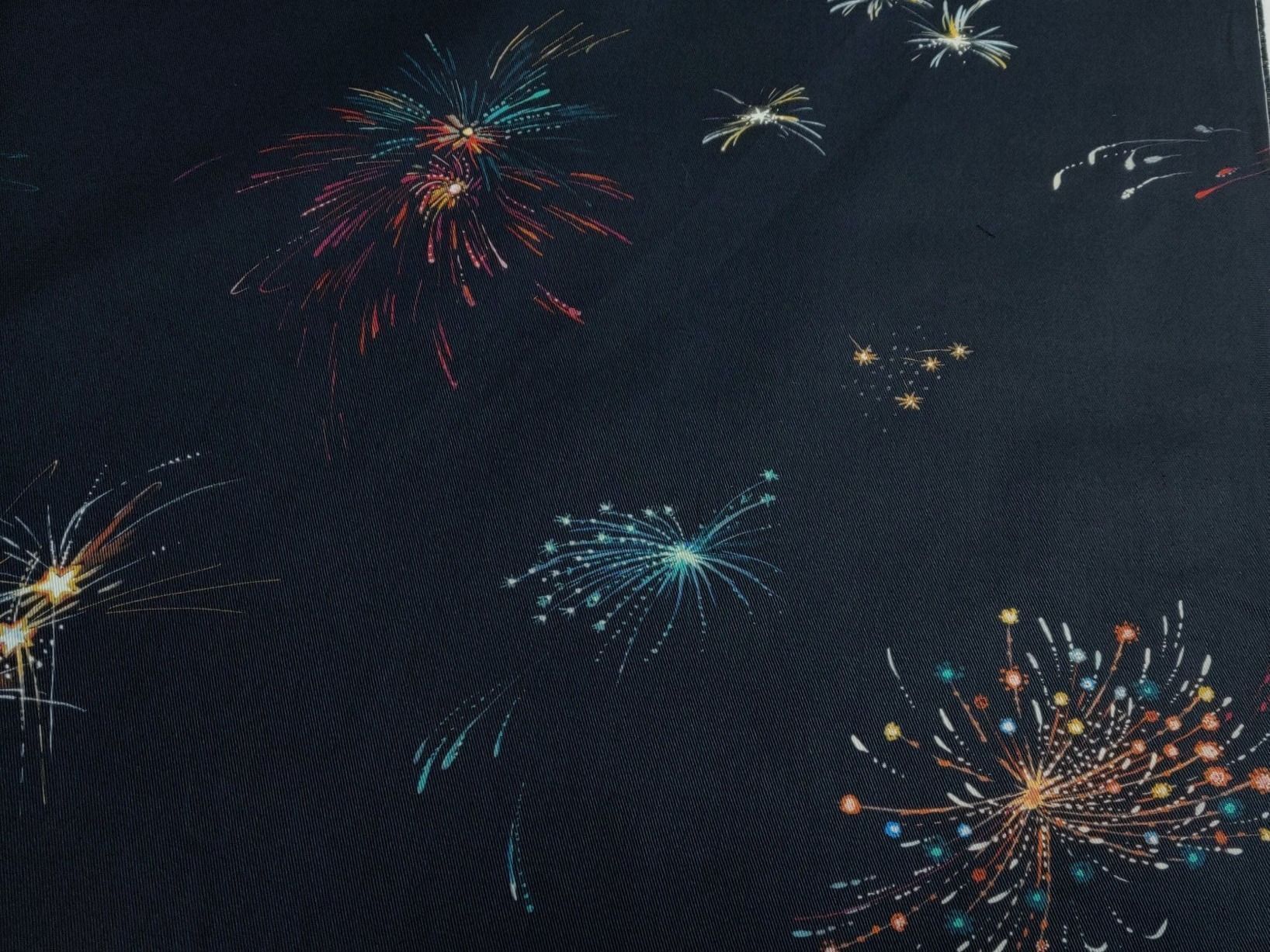 Tessuti: Designer Baumwolle Gabardine 1.20m x1.5m Firework – Nuovo (secondo la descrizione) da Lufingen venduto da Voyager7 4