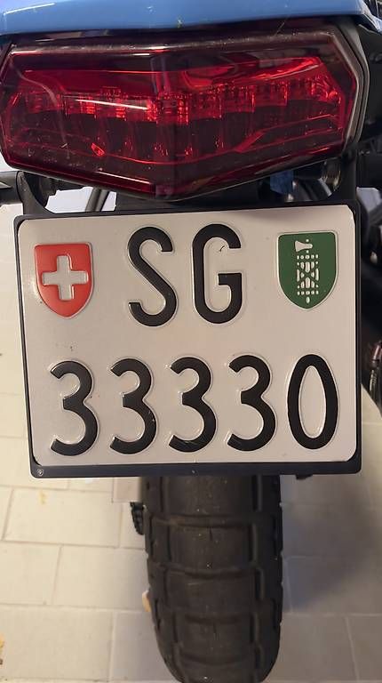 Insegne: Kontrollschild SG Motorradkennzeichen – Usato da Mels venduto da Jul_9n97