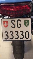 Kontrollschild SG Motorradkennzeichen