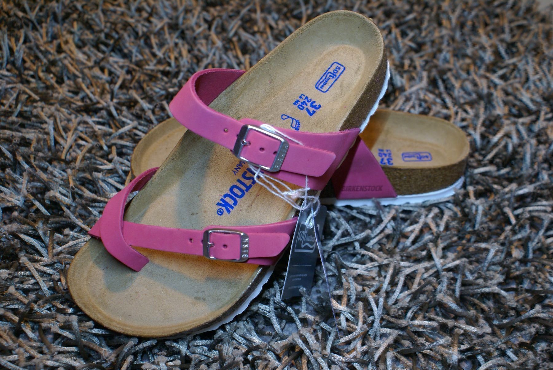 Birkenstock Damenschuhe: Birkenstock, Mayari, Gr. 37, Leder, Softbed, NEU – Neu und originalverpackt aus Wattwil von glueck 1