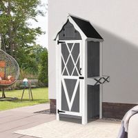 Gartenschrank NAYA aus Holz - Grösse XL - 77x179x54cm