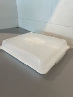 Kuchenbehälter Transportbox Kunststoff weiss Top Zustand