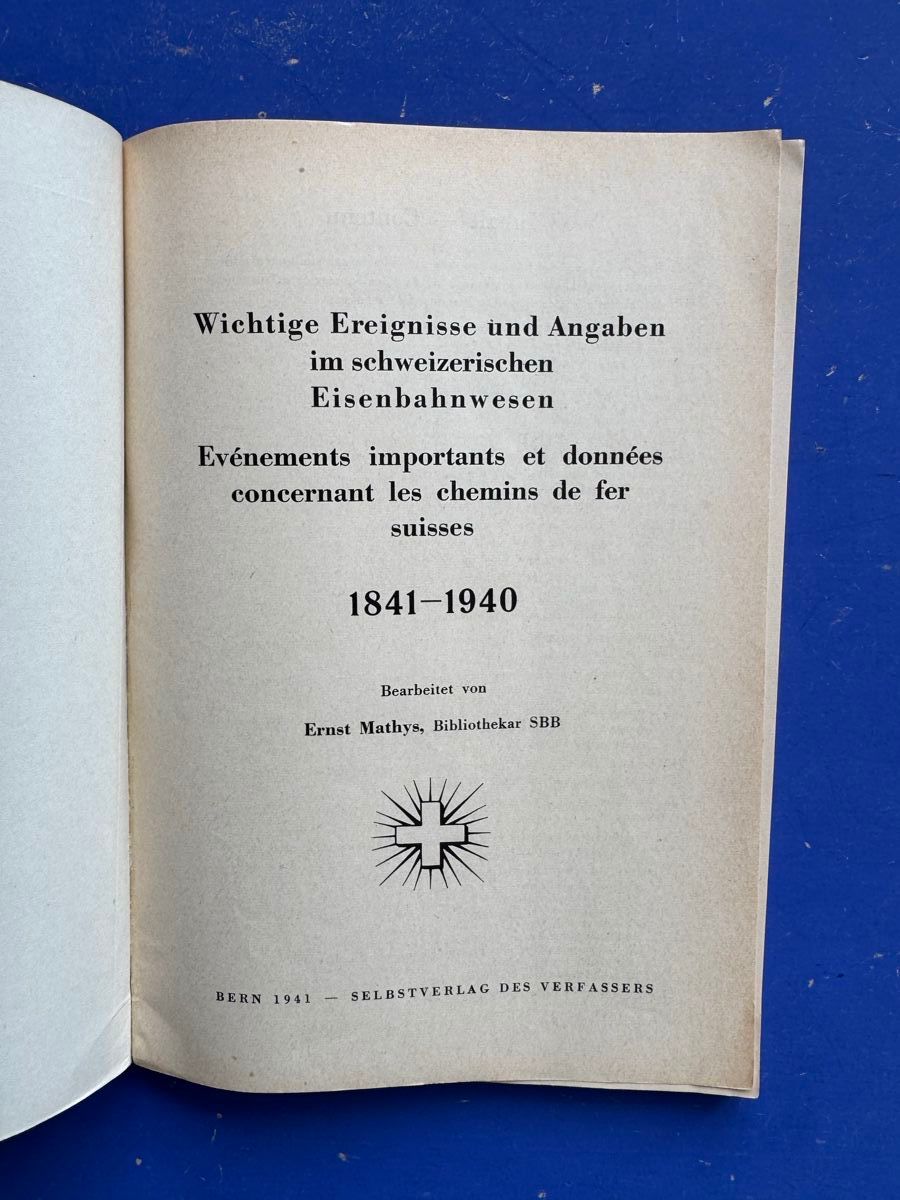 Bücher: Ereignisse und Angaben im schweizerischen Eisenbahnwesen – Gebraucht aus Adliswil von buch_und_kunst 1