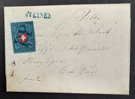 FALTBRIEFCHEN SCHWEIZ 1850 RAYON I OHNE KREUZFASSUNG MIT ATT