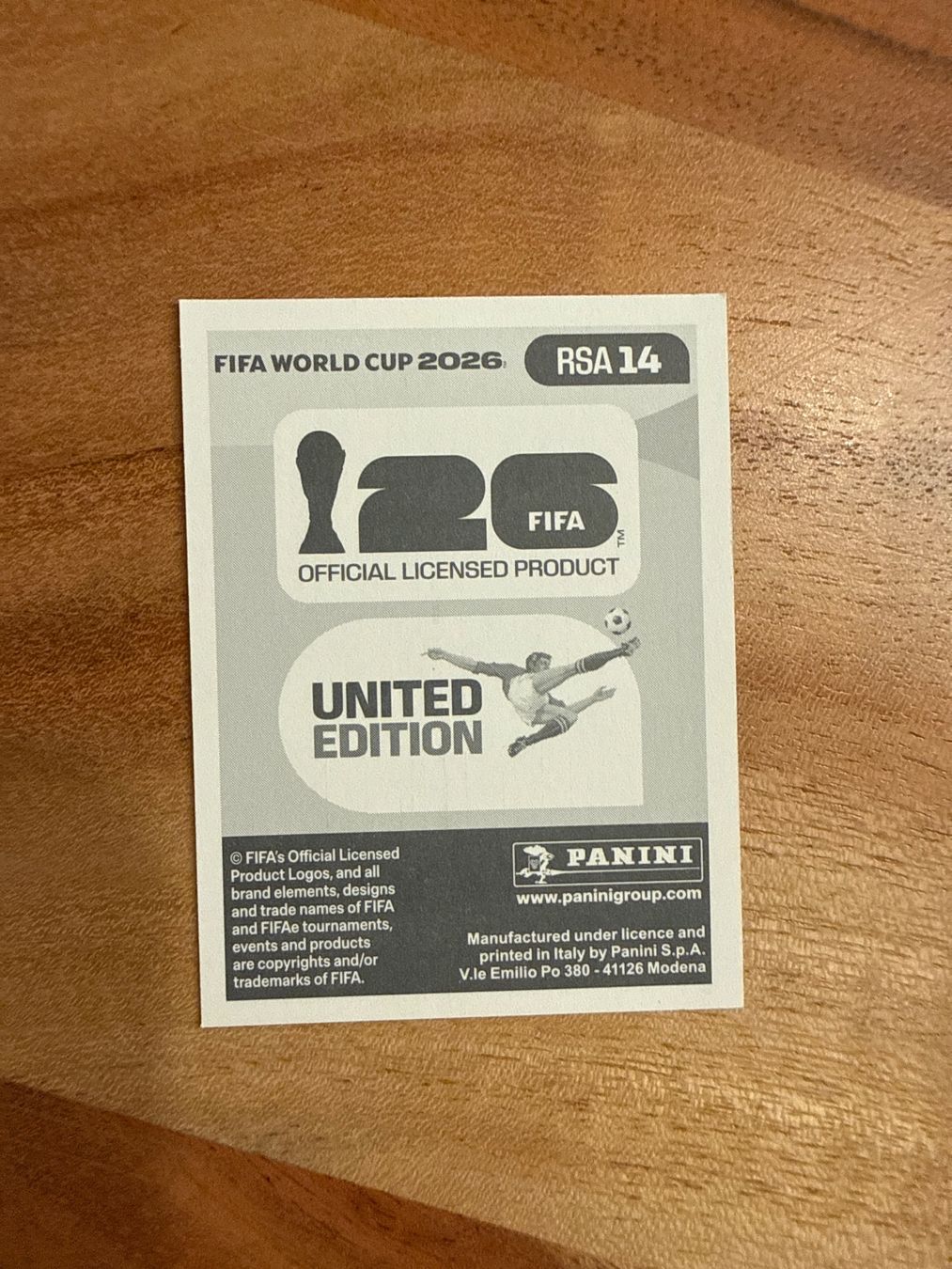 Panini Carte collezionabili: WM 2026 Panini Sticker Bathusi Aubaas RSA 14 – Usato da Winterthur venduto da ylaura 1
