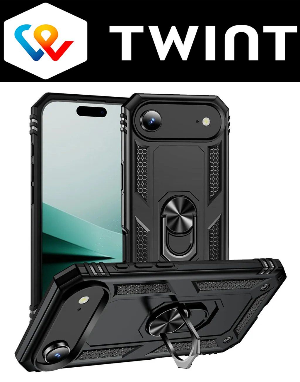 Cover & Protezioni schermo: iPhone AIR Hülle Etui Ring Case Magnet Cover Tasche Coque – Nuovo e nell'imballaggio originale da Volketswil venduto da coverandmore