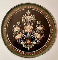 Runde grosse Keramikplatte Handmade Schweiz