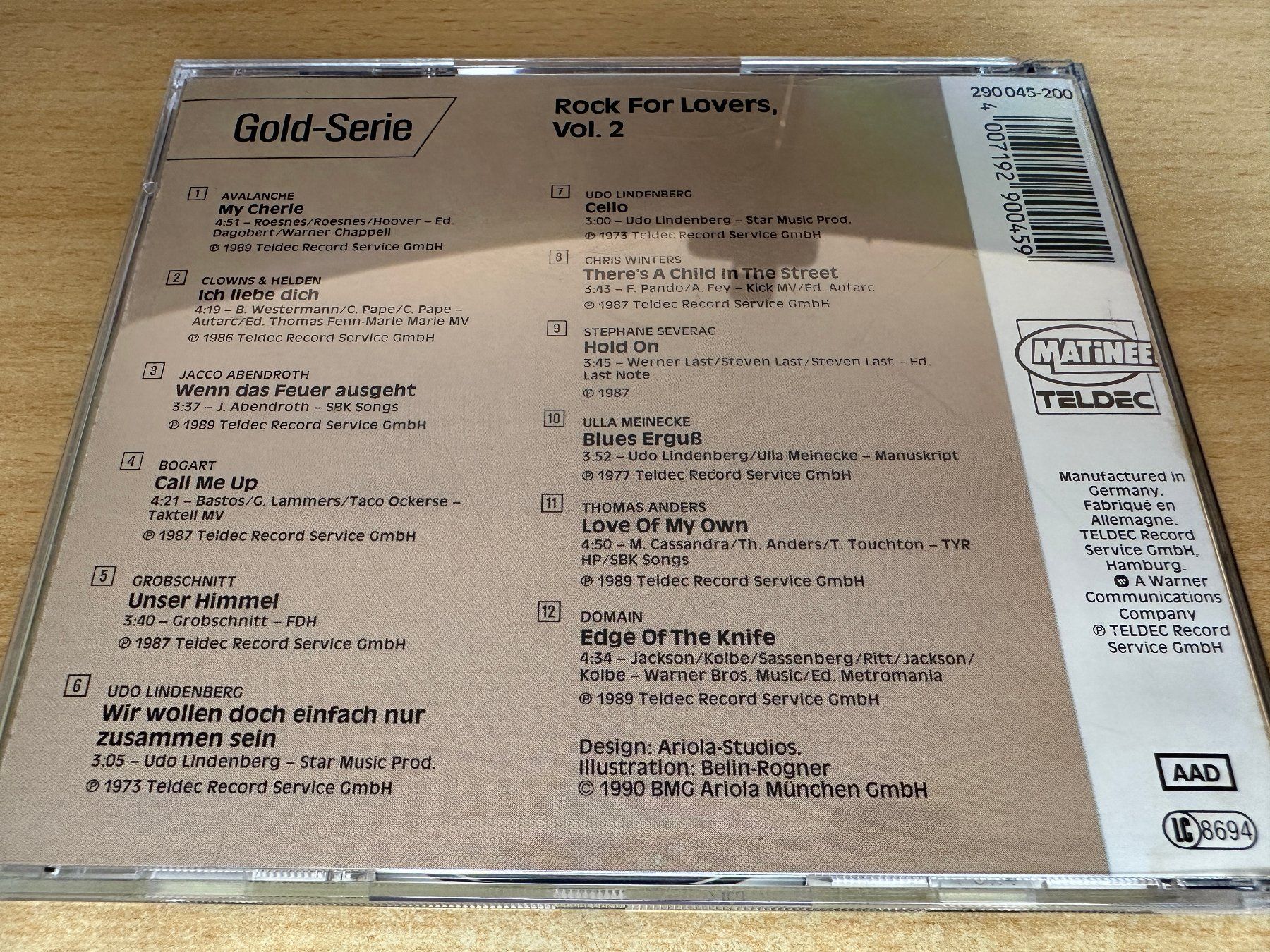 CD: E5 Various – Rock For Lovers Vol. 2 – Usato da Rikon im Tösstal venduto da Alpenmutz 1