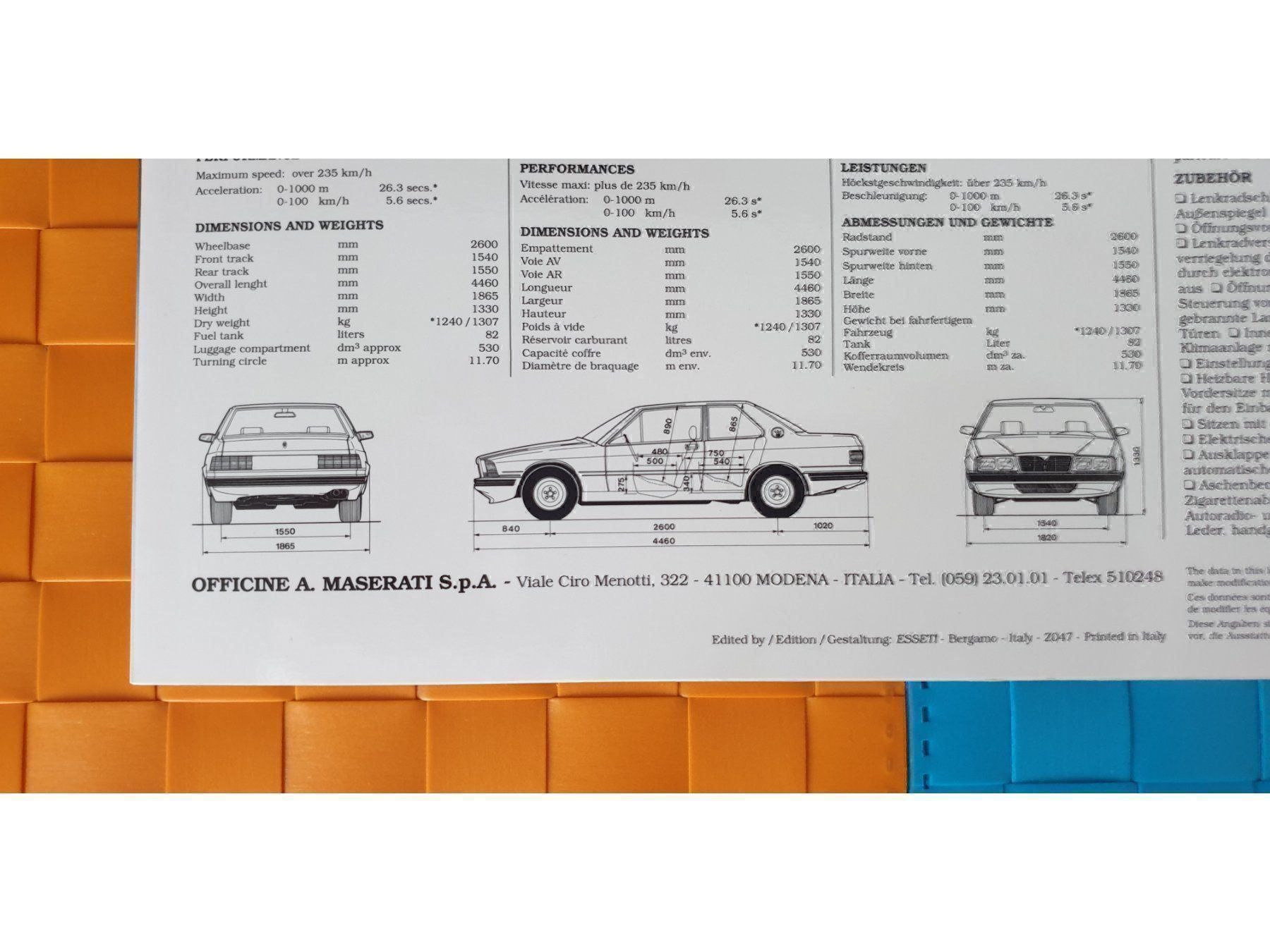 Zeitschriften & Magazine: MASERATI 228 - Prospekt / Catalogue – Neu (gemäss Beschreibung) aus Viganello von CARLiteratur 3