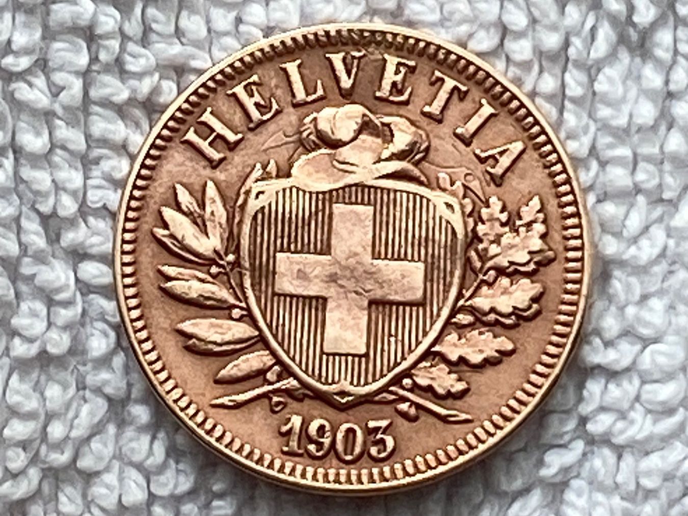 Tutti le monete: 2 centimes/rappen 1903 – Usato da Nyon venduto da Ilmi09