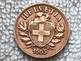 2 centimes/rappen 1903