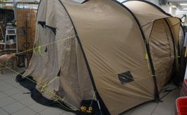 6er Zelt von Jack Wolfskin mit 3 Schlafkojen Travel Lodge RT