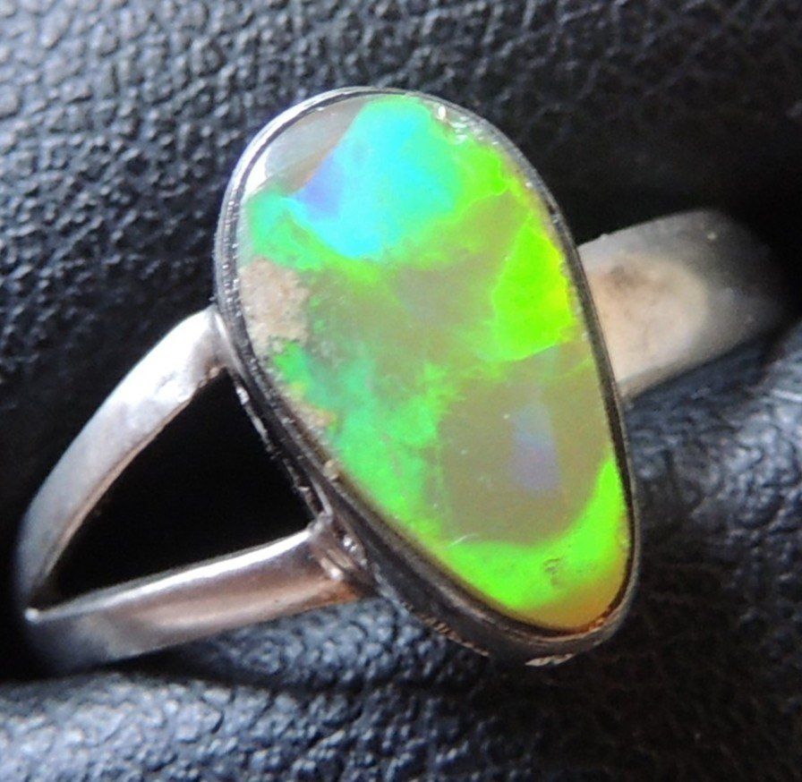 Anelli: Opal Silber 925 Fingerring Gr. 52 – Usato da Waldenburg venduto da schaller707 1