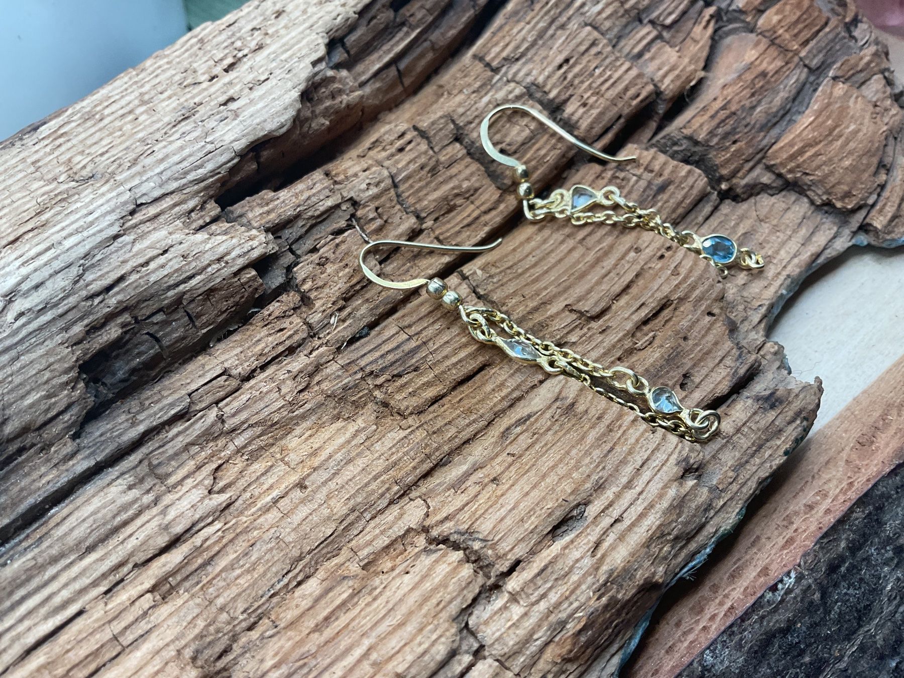 Orecchini pendenti & Orecchini a lobo: Ohrhänger Sterlingsilber mit Topas – Nuovo (secondo la descrizione) da Luzern venduto da S.Kern01 3