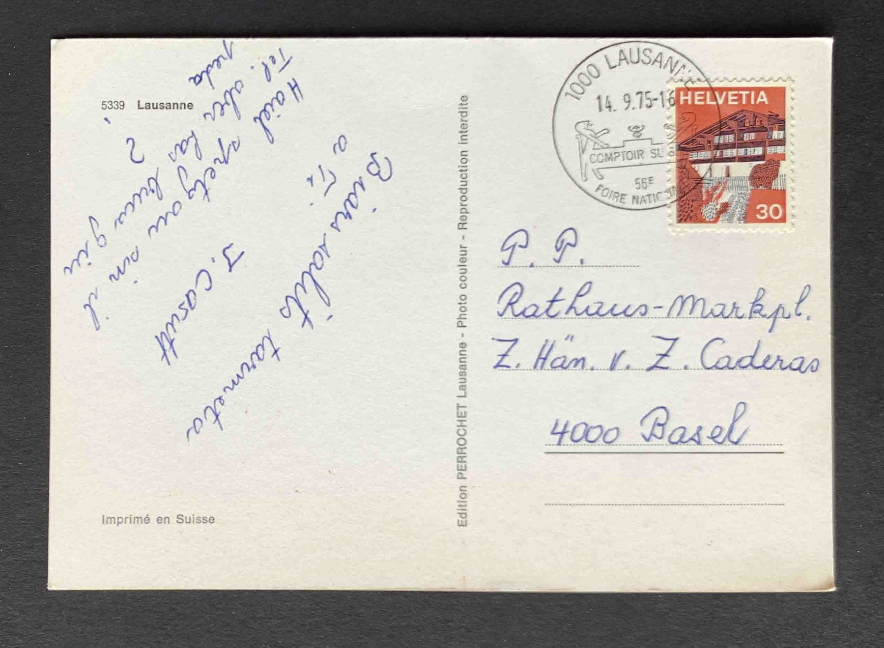 Cartoline postali: AK Lausanne – Usato da Goldau venduto da artelier1 1