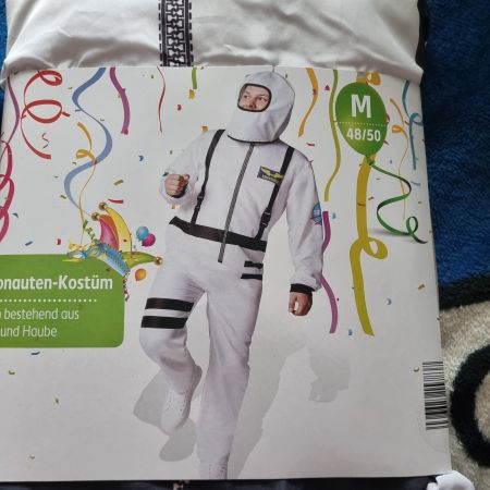 Astronaut kostüm Erwachsene fasnacht gr M (48-50)neu
