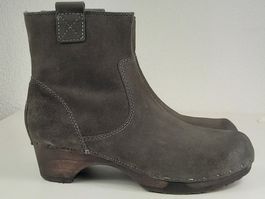 SOFTCLOX XANDRA robuste Velours Stiefeletten granit Gr. 40