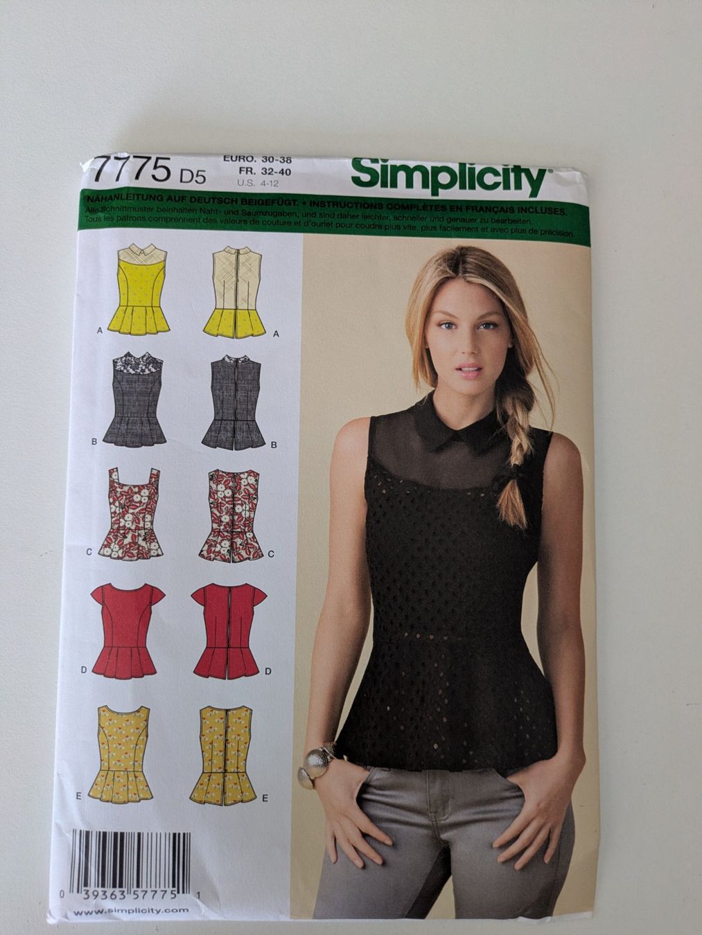 Cartamodelli: Schnittmuster: Simplicity 7775 – Nuovo (secondo la descrizione) da Bern venduto da Puzzling_Mom